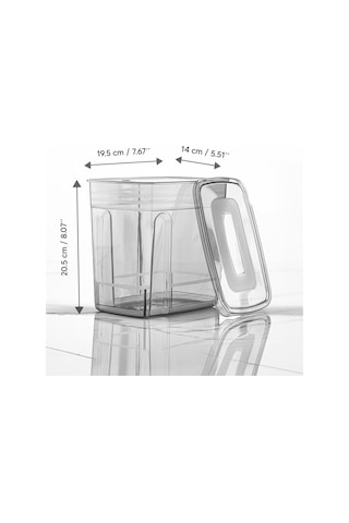 Meleni Home 12'li Mega Set - 3,5 Litre Lena Etiketli Erzak Saklama Kabı - Kiler Dolap Düzenleyici Bakliyat Kabı