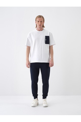 Xint Lacivert Pamuk Dokulu Regular Fit Sweat Pantolon 380207