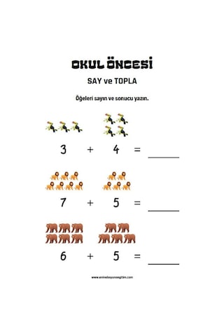 Okul Öncesi Ve Birinci Sınıflar Matematik Başlangıç Seti