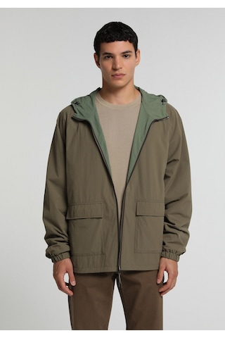 Colin's Colins Loose Fit Düz Astarlı Fermuarlı Erkek Yeşil Yağmurluk Cl1081715 Q1.v1 Kha Haki