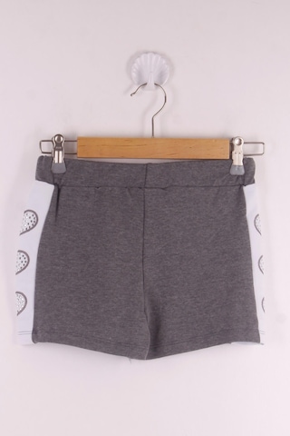 Toontoy Kız Çocuk Kalp Nakışlı Şort Antrasit Melanj