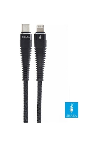 Shaza iOS Uyumlu İphone Lightning To Type-C Pd 5A 100W Örgülü