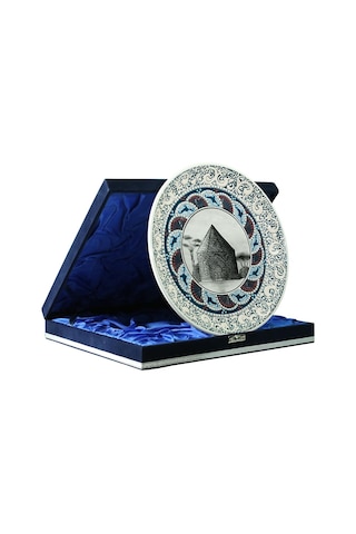 E38 El İşçiliği Çini Tabak Kümbet 25 Cm - 6415