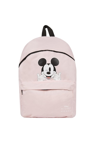 Kadın Unisex Disney Mickey & Minnie Okul Sırt Çantası, Pembe, Tek Beden Genel