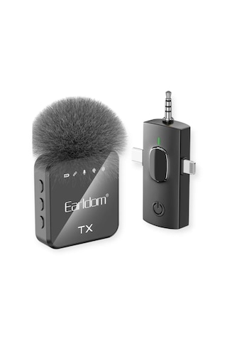 Kablosuz Yaka Mikrofonu İle Profesyonel Ses Kalitesi 3in1