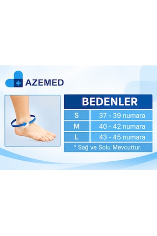 Azemed Refleks Afo Ayak Düşmesi Ve Yürüme Desteği Sol Ayak Şefaf