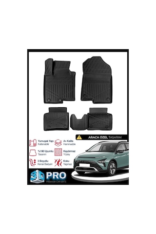 Hyundai Bayon 3d Havuzlu Paspas 2021 2022 2023 2024 2025 2026 Model Kokusuz
