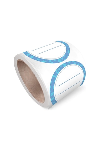 Geeroyoo Kullanıma Kolay Silinebilir Yazılabilir 50mm Kırmızı Etiketler - Cam Kavanozlar İçin 500 Adet / Rolle Temiz Çıkarma Özelliği