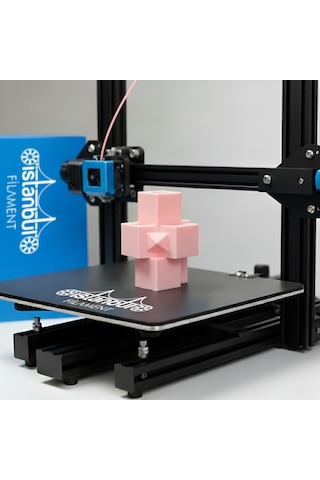 İstanbul Filament 3d Baskı Pla Filament Pastel Pembe Renk 1 Kg Ø 1,75mm 0,05 Mm Bambu Lab Uyumlu 1.75mm
