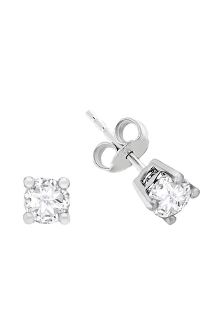 Sirius Beyaz Topaz Tektaş Küpe 0823E0041