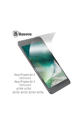 Baseus Apple Uyumlu iPad Pro/air 3 10.5 İnç Paper Like Film Darbe Emici Pet Ekran Koruyucu - Mh-hs8872-5085