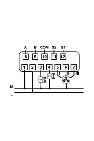 Smallart Sm-2103-sedm Haberleşmeli Fancoil Termostatı