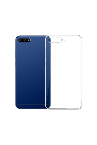 Huawei Y6 2018 Kılıf Şeffaf Silikon Hibrit Case Renksiz