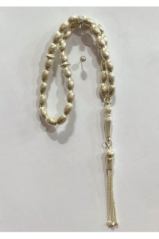 Tespih Vizyon İşlemeli Gümüş Tespih F16002098