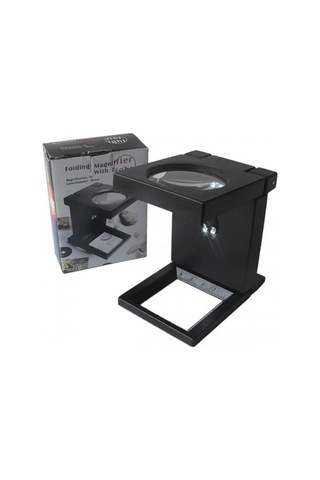 -katlanır Plastık,led Işıklı Test Cıhazı Büyüteç 2.5x90mm