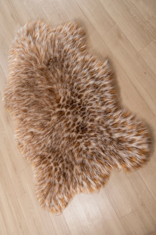 Yumoş Post Kesim Puffy Leopar Desen Kahverengi Kahverengi