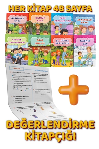 2. Ve 3.sınıf Değerlerimiz Ile Öyküler 8 Kitap Kutulu Okuma Seti