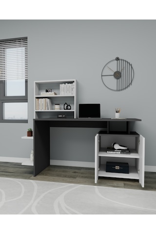 Arnetti Çalışma Masası Melis Bilgisayar Masası Antrasit - Beyaz