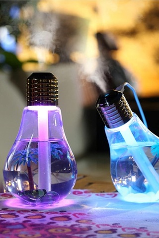 Dekoratif Led Işıklı Usb Girişli Ampul Model Hava Nemlendirici