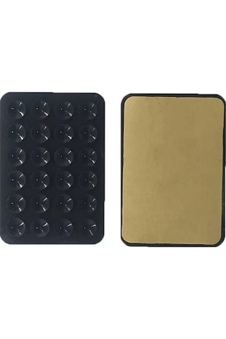 Aras Moto Silikon Vantuzlu Telefon Tutucu Siyah