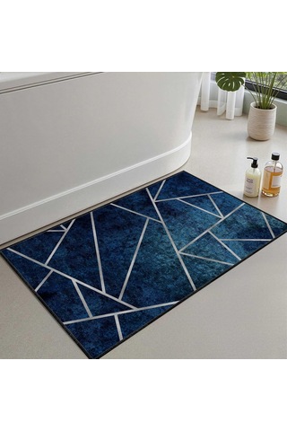 Banyo Paspası, Yumuşak Banyo Halısı, Kaymaz Dot Tabanlı, Su Emici, Makinede Yıkanabilir - 80 X 150 Cm Çok Renkli