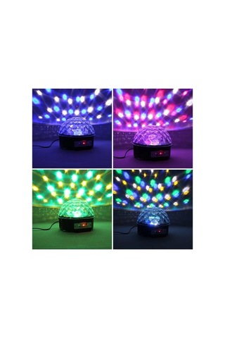 Magicvoice Usb Mp3 Blueooth Destekli Kumandalı Hoparlörlü Yarım Dünya Sihirli Led Disko Topu