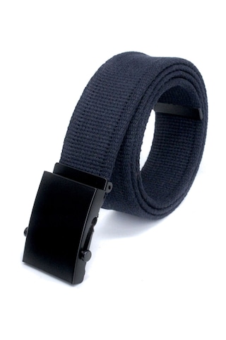 Livze Unisex Siyah Tokalı Kolon Kemeri 4cm Lacivert Lacivert