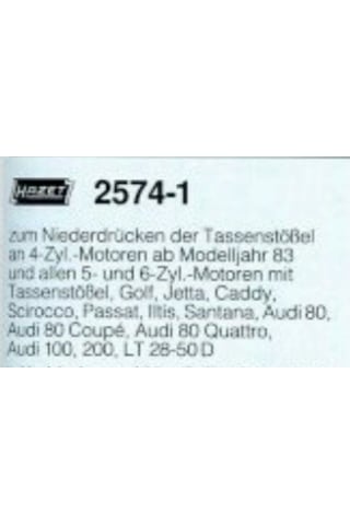 Hazet 2574-1 Vw-audi Subap Itici Baskı Aparatı 260 MM