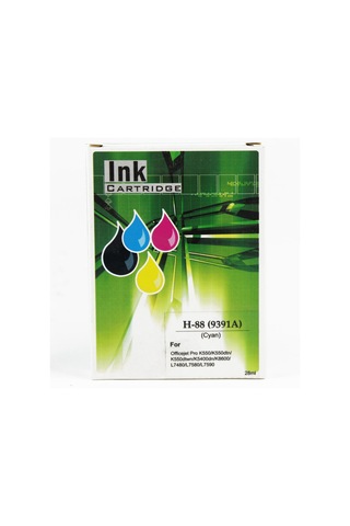 Uyumlu İnk For Hp C9391a H88 Mavi İnk Kartuş 28ml