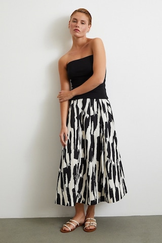 Straplez Top Siyah Siyah