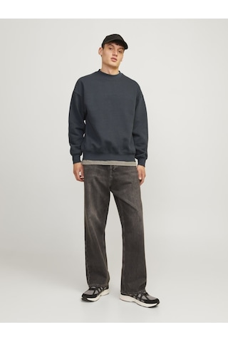 Jack & Jones Jjeurban Edge Rahat Kesim Sweatshirt 12259945 Antrasit