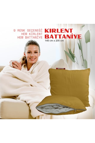 Xpermate Tv Battaniye Yastık Welsoft Battaniye 145x205 Hardal