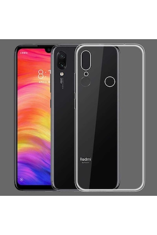 Xiaomi Redmi Note 7 Kılıf Zore Süper Silikon Kapak Renksiz