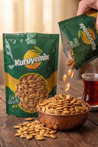 Özel Çifte Kavrulmuş Kabak Çekirdeği - Taze, Tuzlu Ve Çok Lezzetli 500g