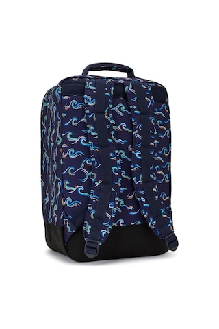 Kipling Kıplıng Scotty Büyük Boy Sırt Çantası Desenli Fun Ocean Prt Gri