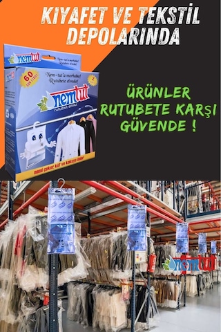 Nem Alıcı Rutubet Giderici Koku Giderici Küf Ve Korozyon Önleyici 1 Kg 1 Kutu 2 Paket