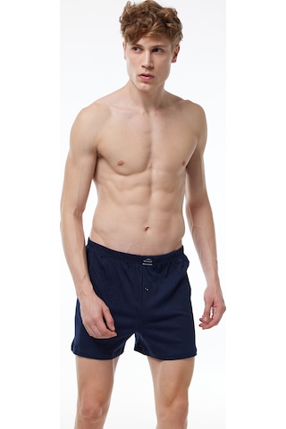 Malabadi Erkek Lacivert 3 Lü Paket Geniş Kalıp Büyük Beden Boxer %100 Pamuk Battal Boy 3m024 Lacivert