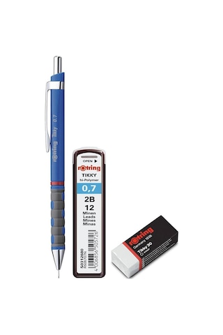 Rotring Tikky Versatil Kalem Seti 0.7 MM Mavi