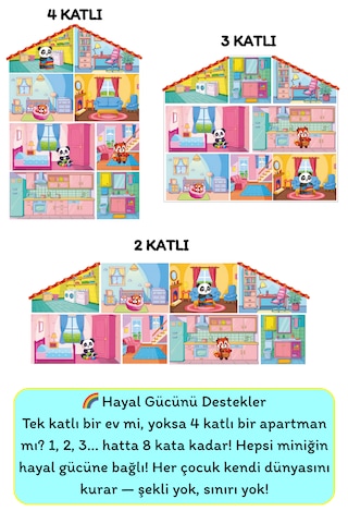 Kino Nun Evi - Aşamalı Puzzle 8 Oda 80 Farklı Ev 35-50 Cm