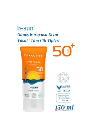 B-Good Care Yetişkin Vücut Güneş Kremi SPF50+ 150 ML