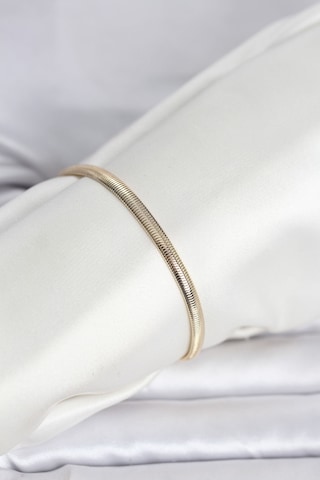 Cm 14k Gold Renk Yassı Yılan Zincir Model Kadın Bileklik Çok Renkli 68416466