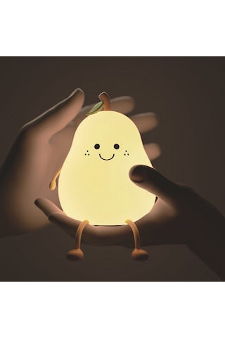 Eastmeeetwest--juhui Store 7 Renk Değiştiren Armut Gece Lambası Beyaz