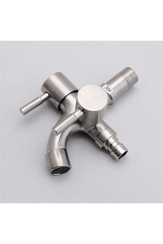 Çift Musluk Duvar Montaj Çamaşır Makinesi Paspas Musluğu Çok Fonksiyonlu Açık Balkon Banyo Mutfak Su Çamaşır Yıkama Bibcock Su Musluk 01 Çok Renkli