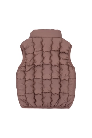 Kız Çocuk Rahat Kalıp Kapitone Dolgulu Şişme Yelek - Moka Kahverengi Moka