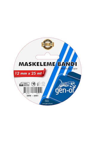 Gen-of Maskeleme Bandı 12x25 M Gen-8401