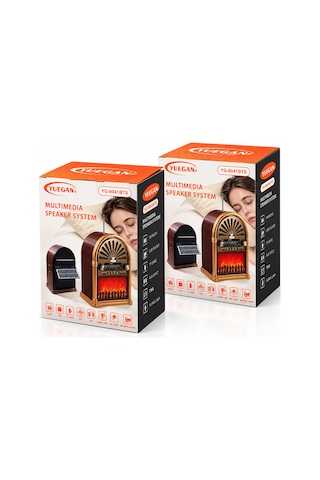 Go İthalat Solar - İbreli Şömineli Radyo - Retro Am - Fm - Sw Usb - Type-c Sarjlı Bt - Tf - Usb Spea