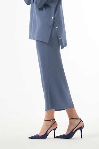 Nuss Merserize Çelik Örme Etek 013 Füme Füme