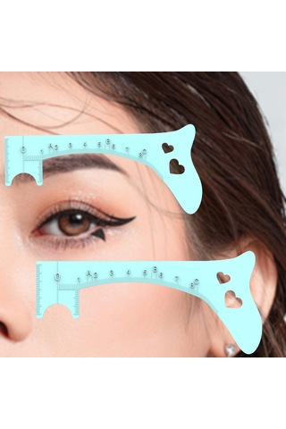 Dolıty Tanımlanmış Kaş Için Eyeliner Şablonu Kadınlar Mavi Mavi