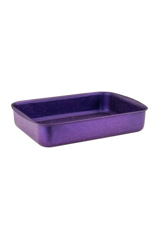 22x30 Cm Granit Köşeli Tepsi - Violet Violet