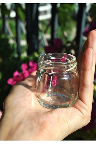 25 Adet 40 Cc Mini Küçük Cam Kavanoz Numune, Mama, Düğün Ve Kına Şekerleme Kavanozu 40ml Gold